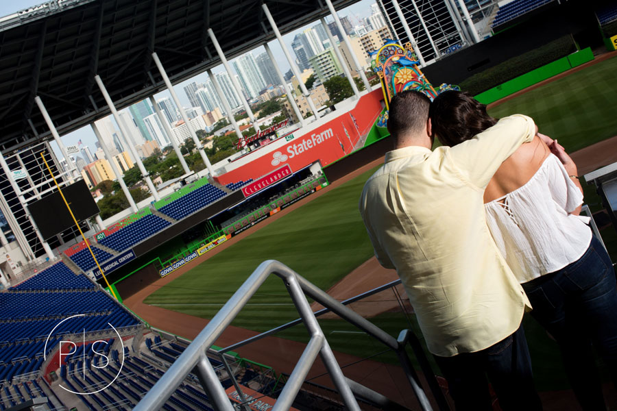 Marlins Park Engagement | www.psphotography.net